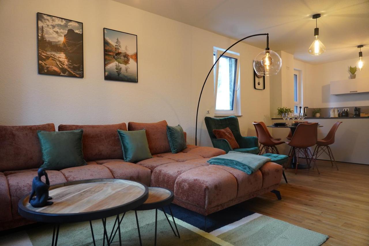 Design-Apartment I Direkt Im Zentrum I Boxspring I Nespresso I Terrasse Mit Garten I Parkplatz 바트크로찡엔 외부 사진