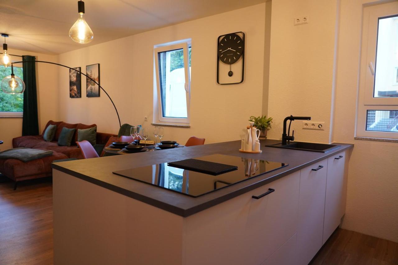 Design-Apartment I Direkt Im Zentrum I Boxspring I Nespresso I Terrasse Mit Garten I Parkplatz 바트크로찡엔 외부 사진